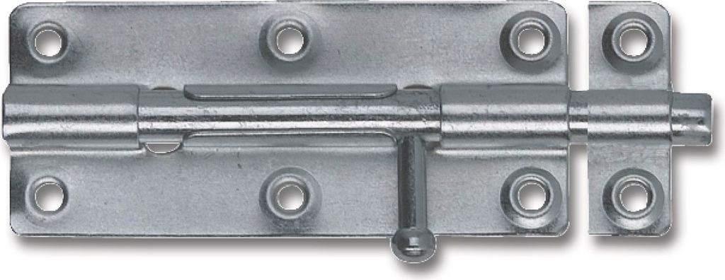 IBFM Standard Bolzenriegel Grendelriegel Länge 140 mm, Türriegel Stahl verzinkt