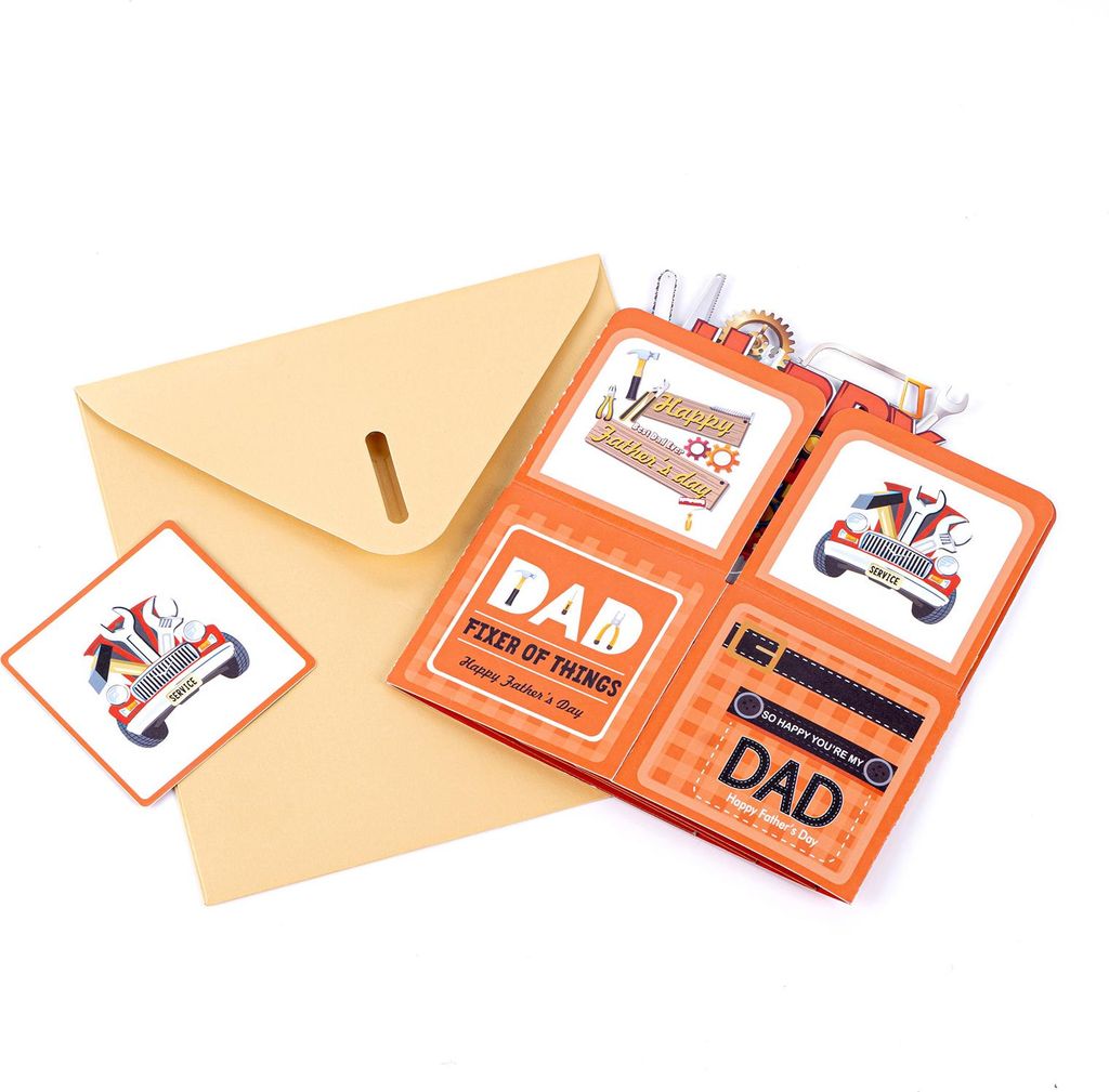 3D-Pop-Up-Karte zum Vatertag für Männer, Väter, Ehemänner, Opas, Auszeichnung als bester Vater, Grußkarte, Geschenkkarte von Sohn, Tochter, Eh...