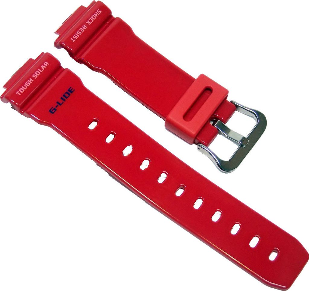 Ersatzband Resin rot für Casio G-Shock GWX-5600C 10443275 GWX-5600