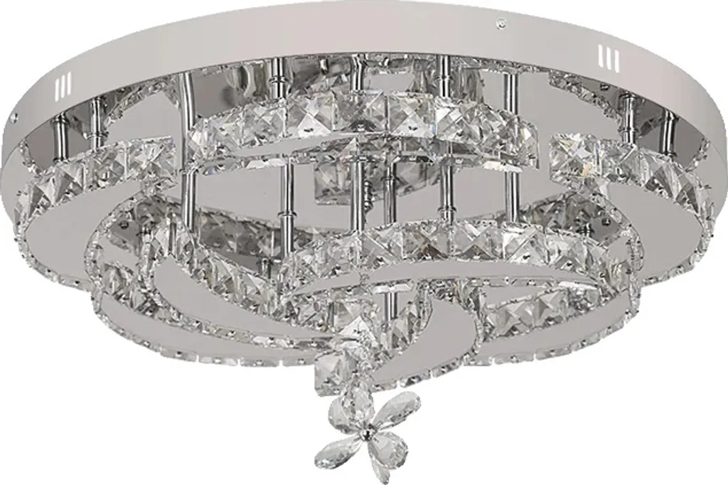 Lampada da soffitto in cristallo, LED dimmerabile, design moderno, 8030, luminosità dimmerabile