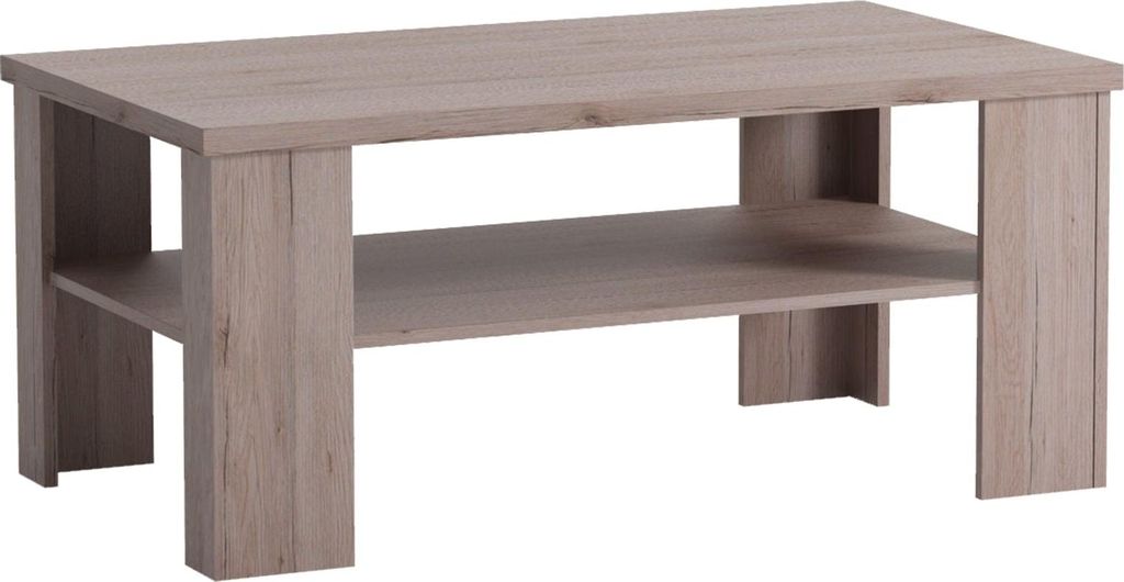 Kaffeetisch Tavolino, Eiche Sonoma, 120x60x55 cm. Variante: Eiche Sonoma