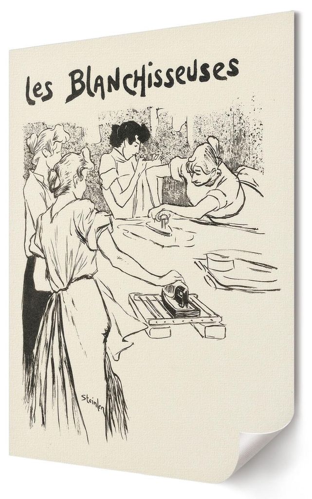 Wäscherinnen- Kunstdruck A3 (29x42 cm) - Klassisch, ausdrucksstark, künstlerisch- Wandbild für Wohnzimmer Schlafzimmer & Flur, Modernes Poster W...