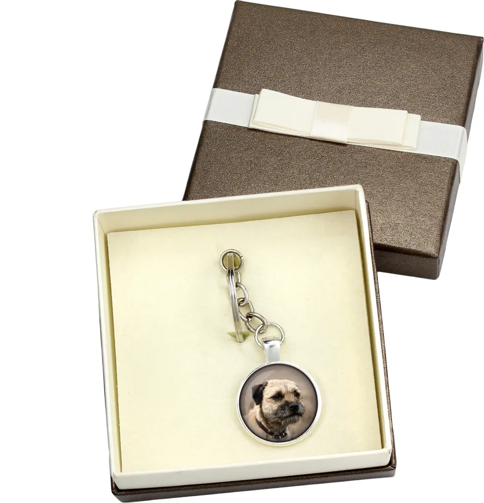 Portachiavi con cane Staffordshire Bull Terrier, in metallo di qualità pesante, portachiavi a doppia faccia, regalo per cuccioli, cani e animali