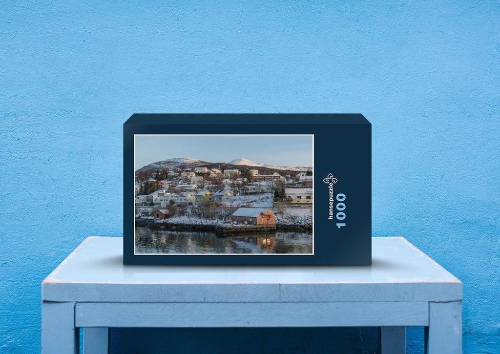 hansepuzzle 73689 - Tromso Puzzle, 1000 Teile, Orte, 60,0 x 46,0cm mit hochwertiger Aufbewahrung, Kartonbox und wiederverschließbarem Beutel
