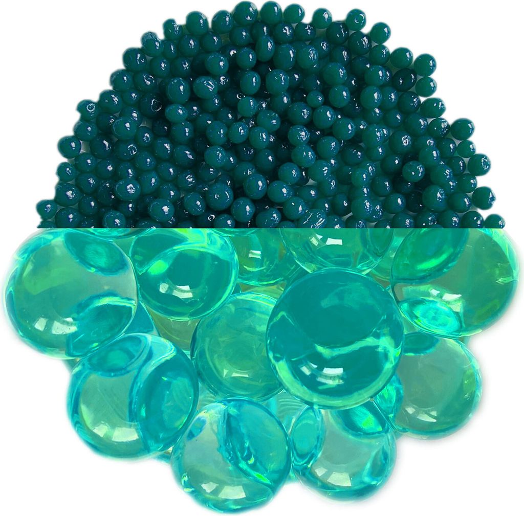 100 g Hydroperlen Deko Granulat 6-8 mm Meergrün