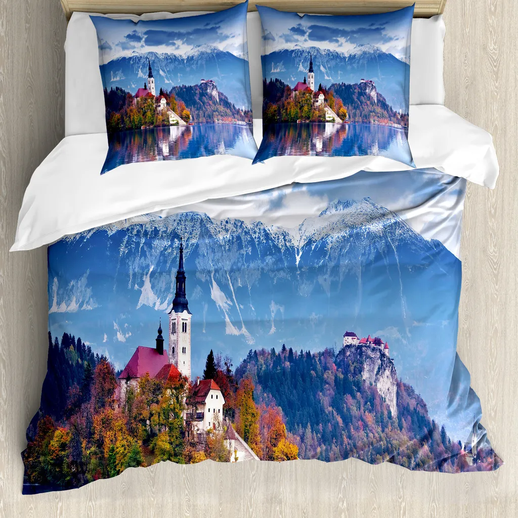 Copripiumino Lago di Bled ABAKUHAUS - Lavabile e Antiacaro 200x200