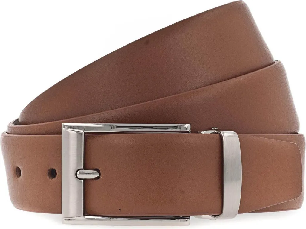 Cintura Vanzetti Pelle Marrone Cognac 35mm | Business W105 Elegante