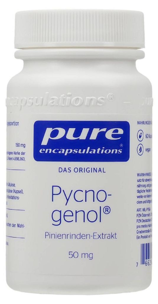 PURE ENCAPSULATIONS Pycnogenol 50 mg Kapseln 60St PZN 02767792