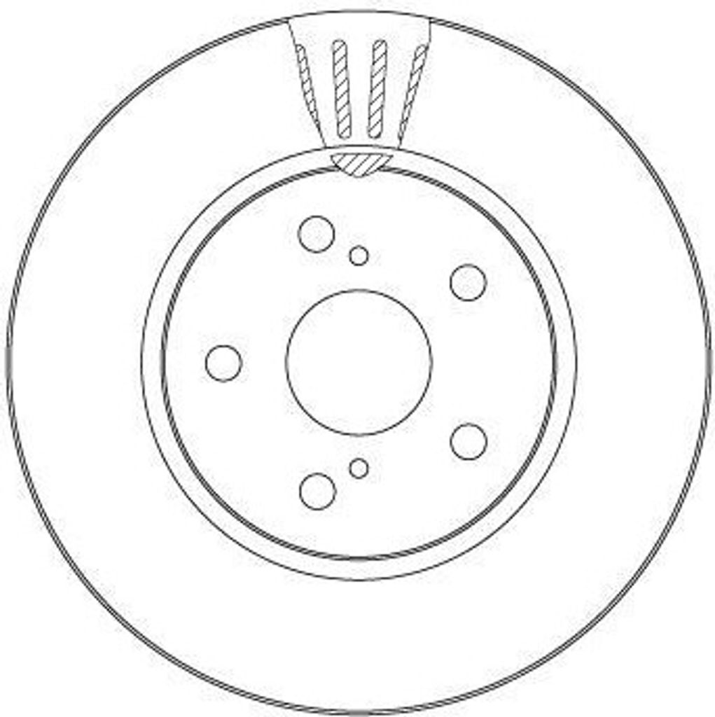TRW DF6986S Bremsscheibe OE 43512F4010 kompatibel mit C-HR, Corolla