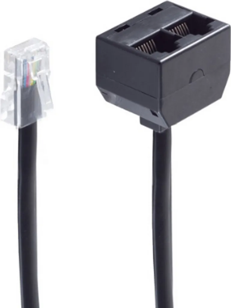 Adaptateur ISDN Splitter Y Blindé shiverpeaks BASIC-S Noir de 0,1 m