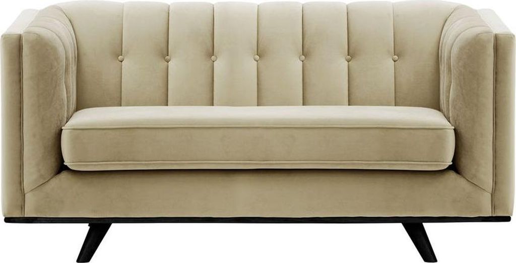 Zweisitzer-Sofa Vicenza-Velluto 3-black