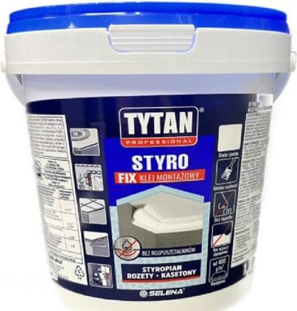 Tytan STYRO FIX Montagekleber für Polystyrol, weiß, 1,5kg Produktbild 