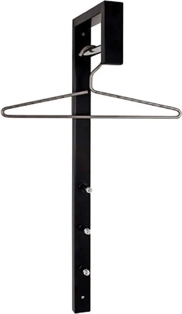 Porte-vêtements peu encombrant en métal blanc - Gain de place optimal