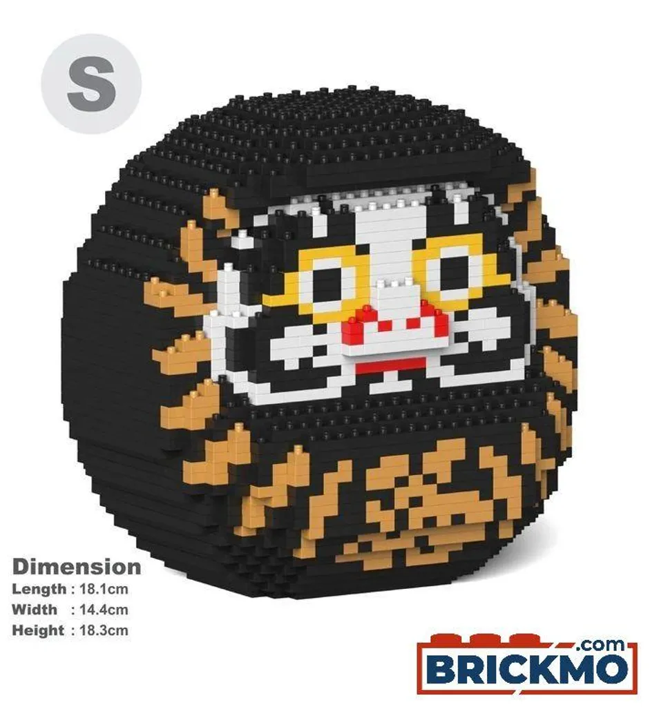 Puzzle 3D Poupée Daruma JEKCA en Briques - Sculpture à Construire Soi-Même