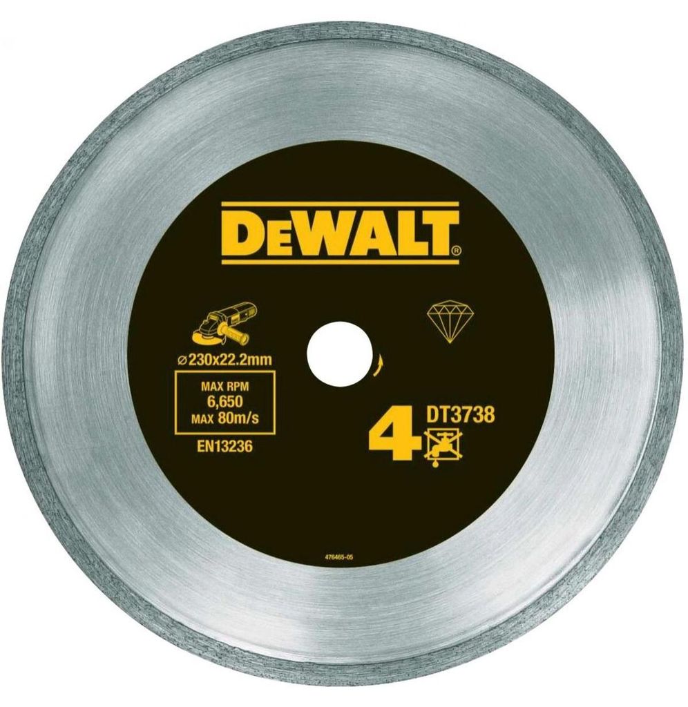 DEWALT VOLLDIAMANTSCHEIBE 230 x 2,1 x 22,2 mm Produktbild 
