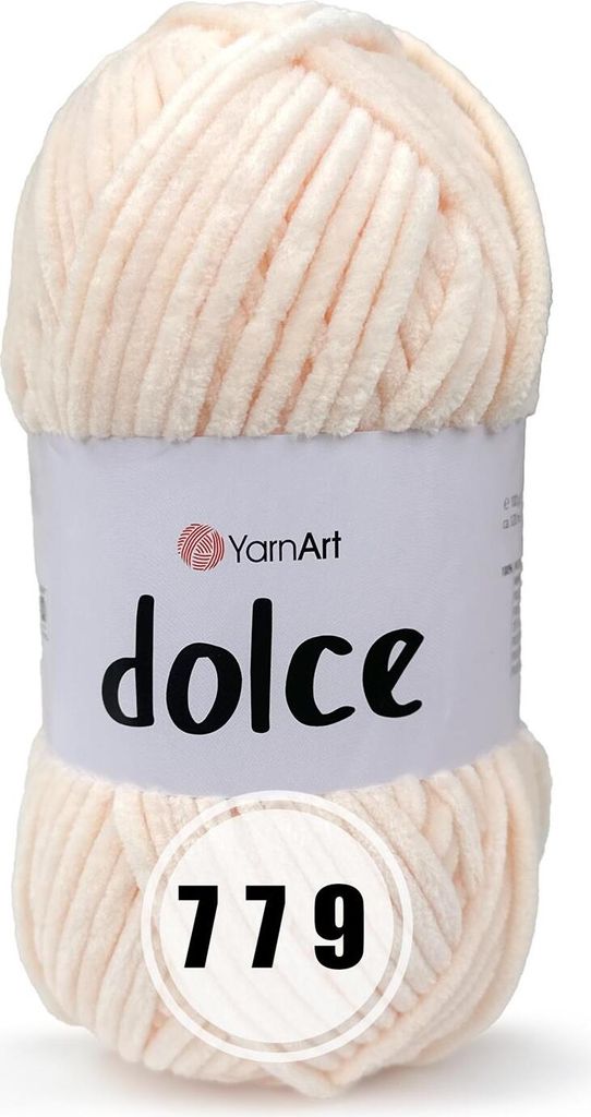 YarnArt Dolce Chenille Kuschelwolle Garn lachs hell Produktbild 