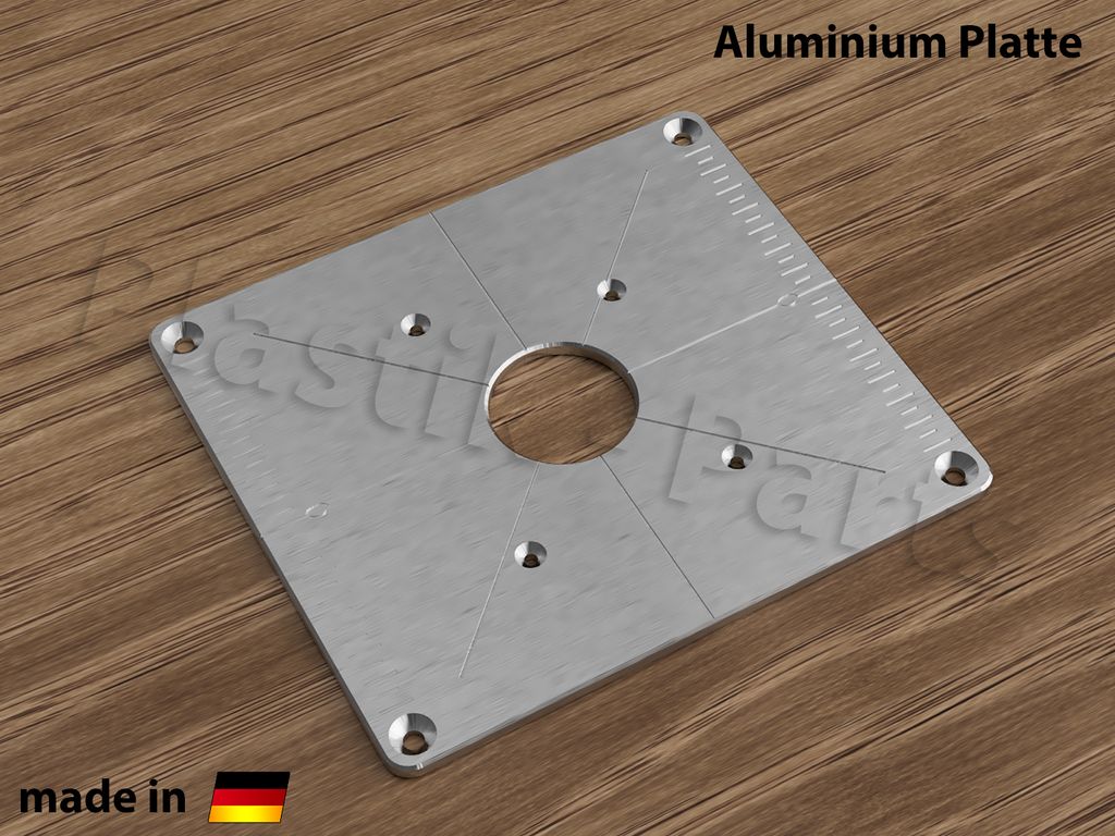 ALU Plaque de fixation Plaque d'insertion Table de fraisage Image du produit 