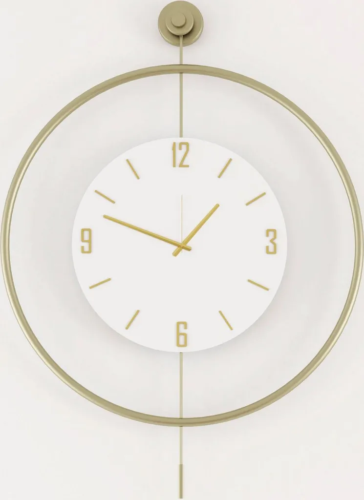Horloge murale design pour décorer un grand mur de salon ou bureau