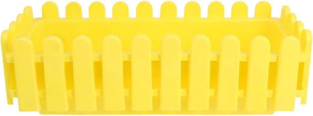 Jardinière rectangulaire en plastique pour balcon et terrasse 43cm