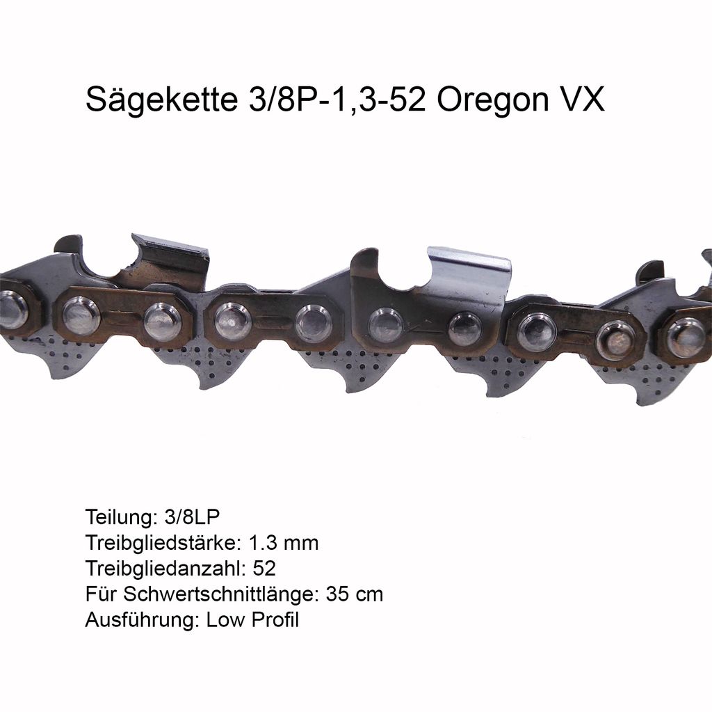 Oregon Sägekette 91VXL052E 3/8" 52 TG 1,3 mm Produktbild 