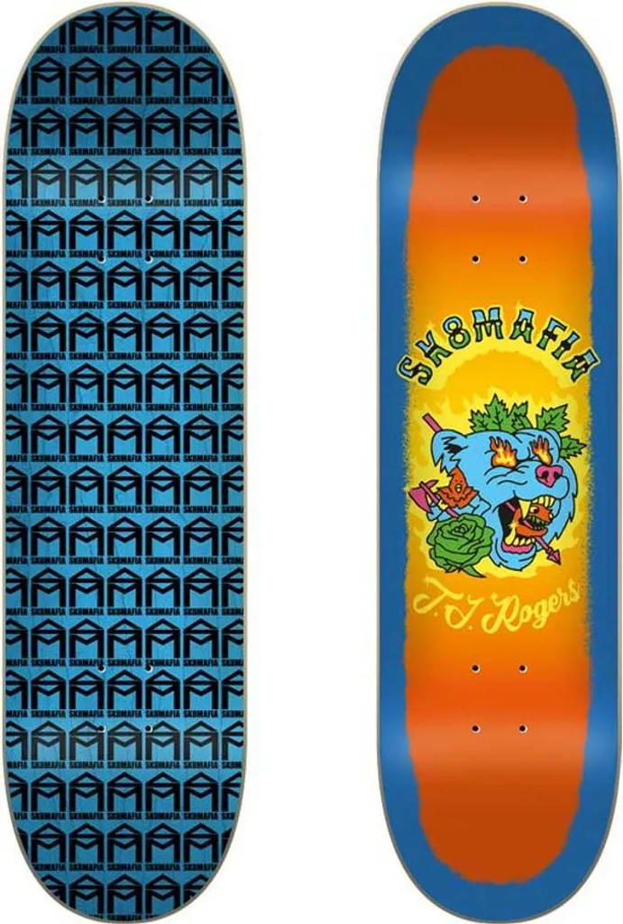 Sk8mafia Sprayers Rogers 8.25'' Bleu : Plateau de Skateboard Pro Model