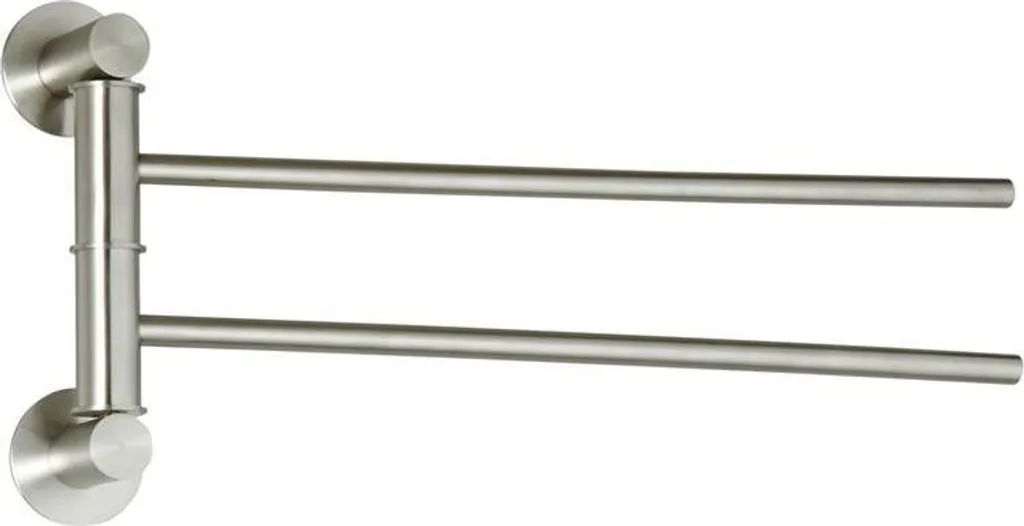 MSV Siwa Porta Salviette Doppia Barra Acciaio Inox Antiruggine