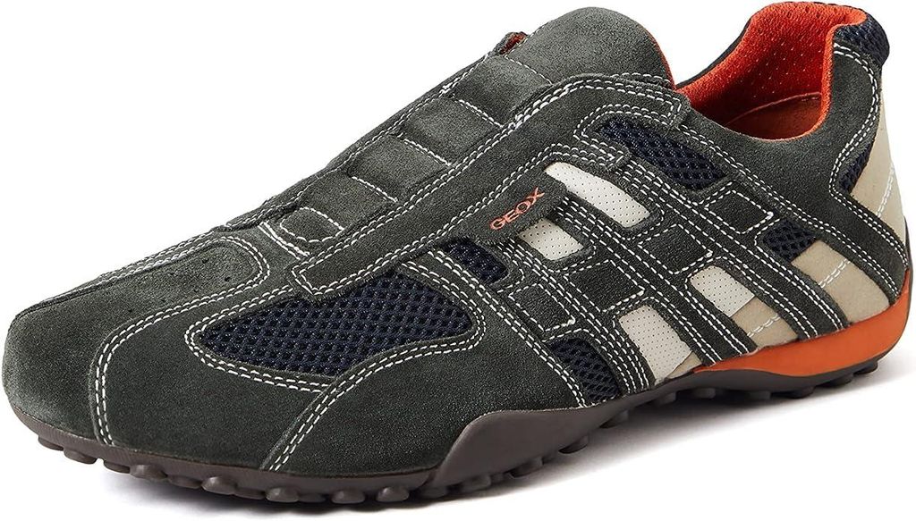 Geox Herren Uomo Snake L Sneakers,DK GREY/OFF WHITE,43 EU Produktbild 