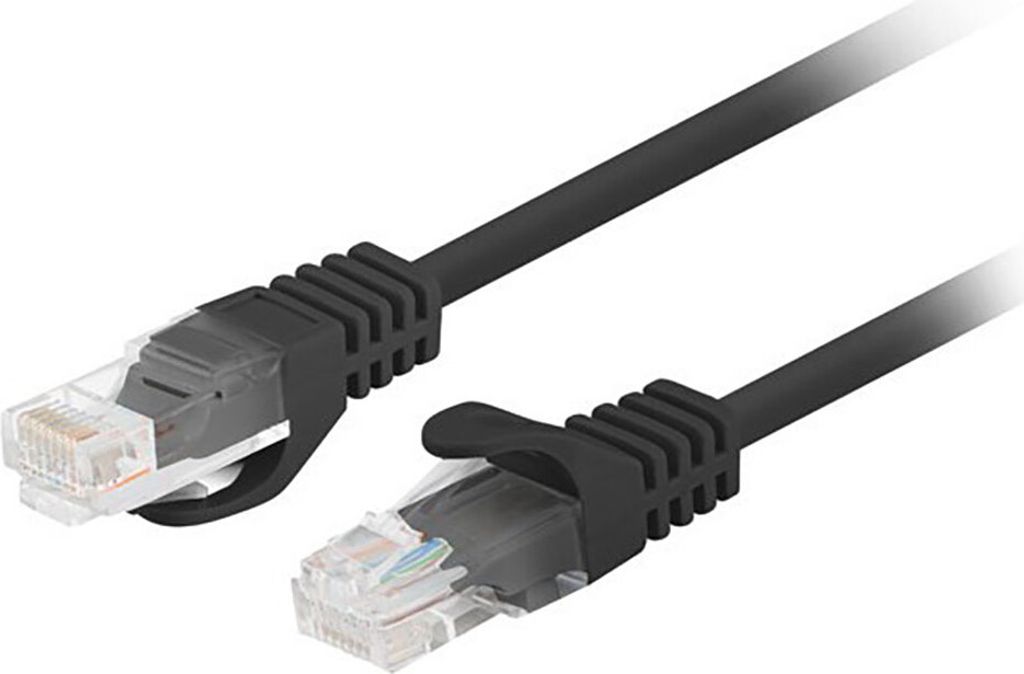 Lanberg Kat.6 UTP Patchkabel 2m 10Stück schwarz (PCU6-20CC-0200-BK)