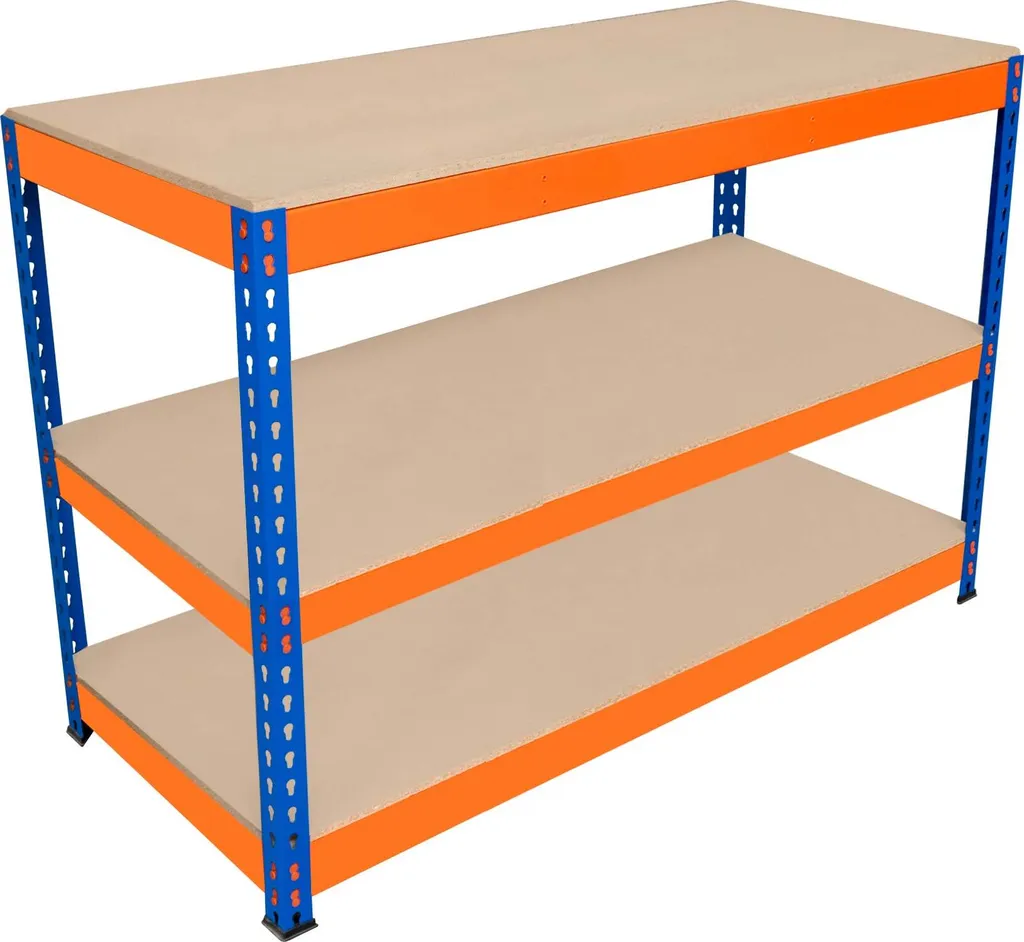 Table de travail pour garage et atelier établi 2 plateaux charge 300 kg
