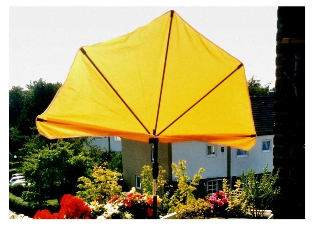 Sonnenschirm - Holly Shadow - STABIELO - Balkon - Stuhl-Sonnenschirm Holly'mat - Fächerschirm GOLDGELB