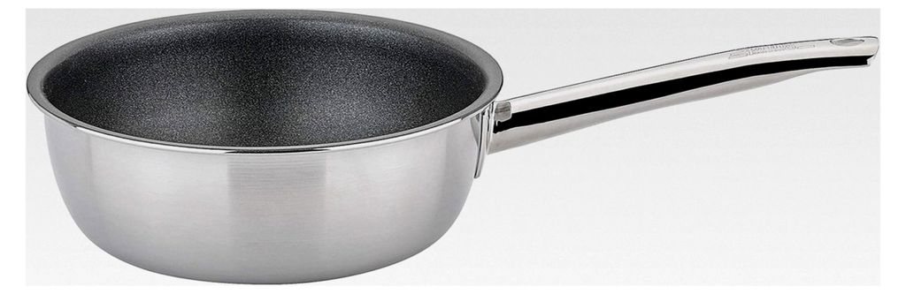 Vulcano Classic Sauteuse 20 cm, 5-lagiges Mehrschichtmaterial, Antihaftbeschichtung, wiederbeschichtbar in Grau