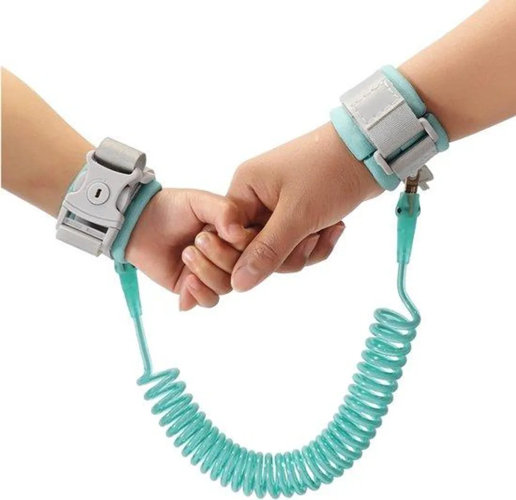 Laisse de poignet pour tout-petits coloris vert, extension de 150 cm
