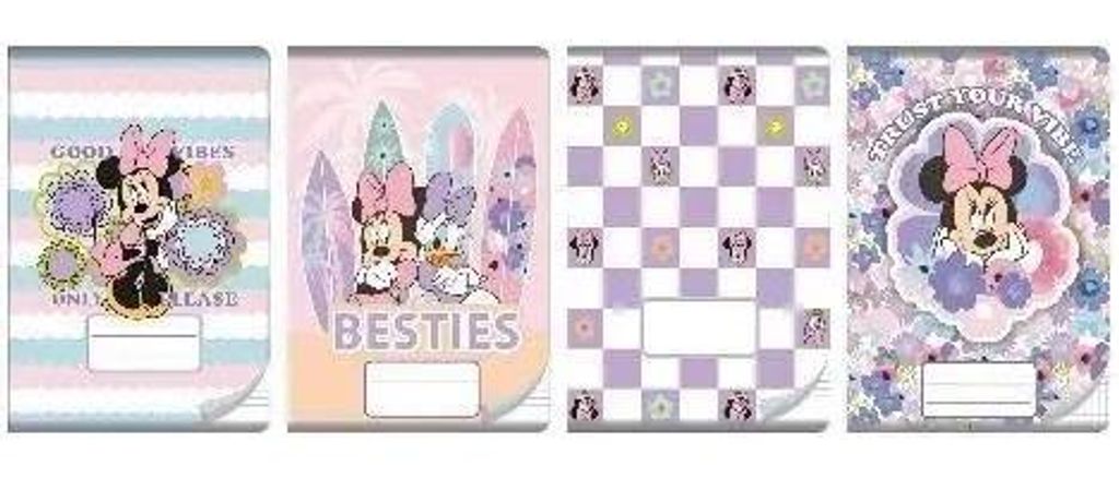 Notizheft A5/16K, kariert, Minnie Mouse (20 Stück) – Beniamin