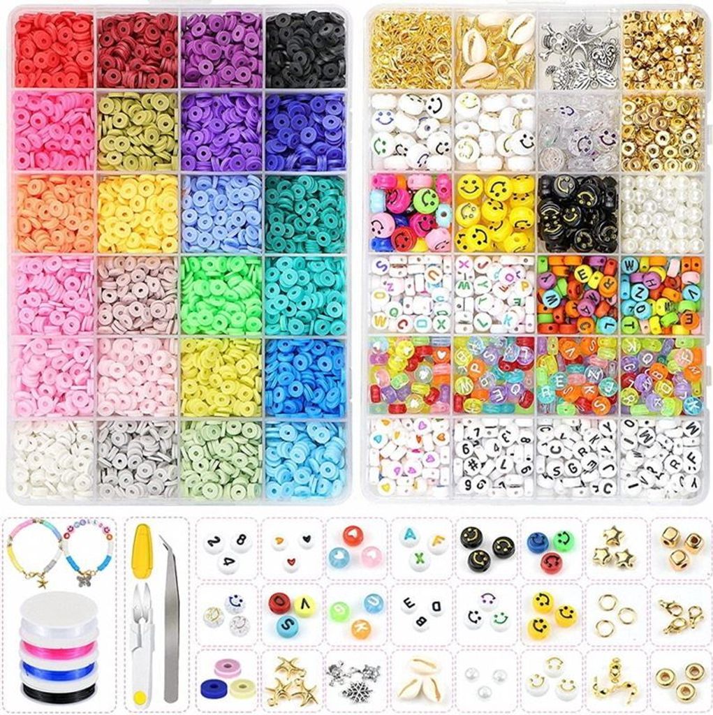 Koraliki gliniane / koraliki Heishi Merkki Kit - zestaw do Zdjęcie produktu 