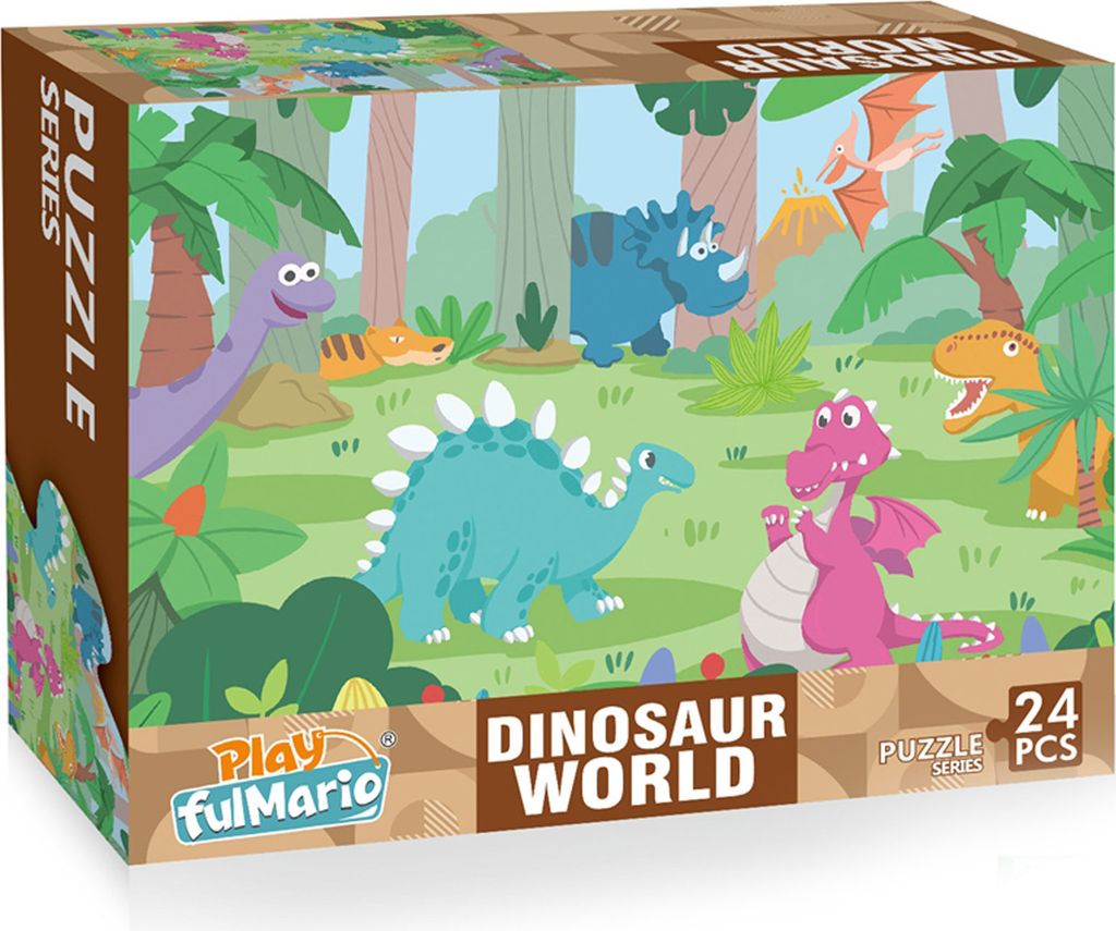 RAPPA Puzzle mit Dinosauriern 24 Teile 50 x 34 cm