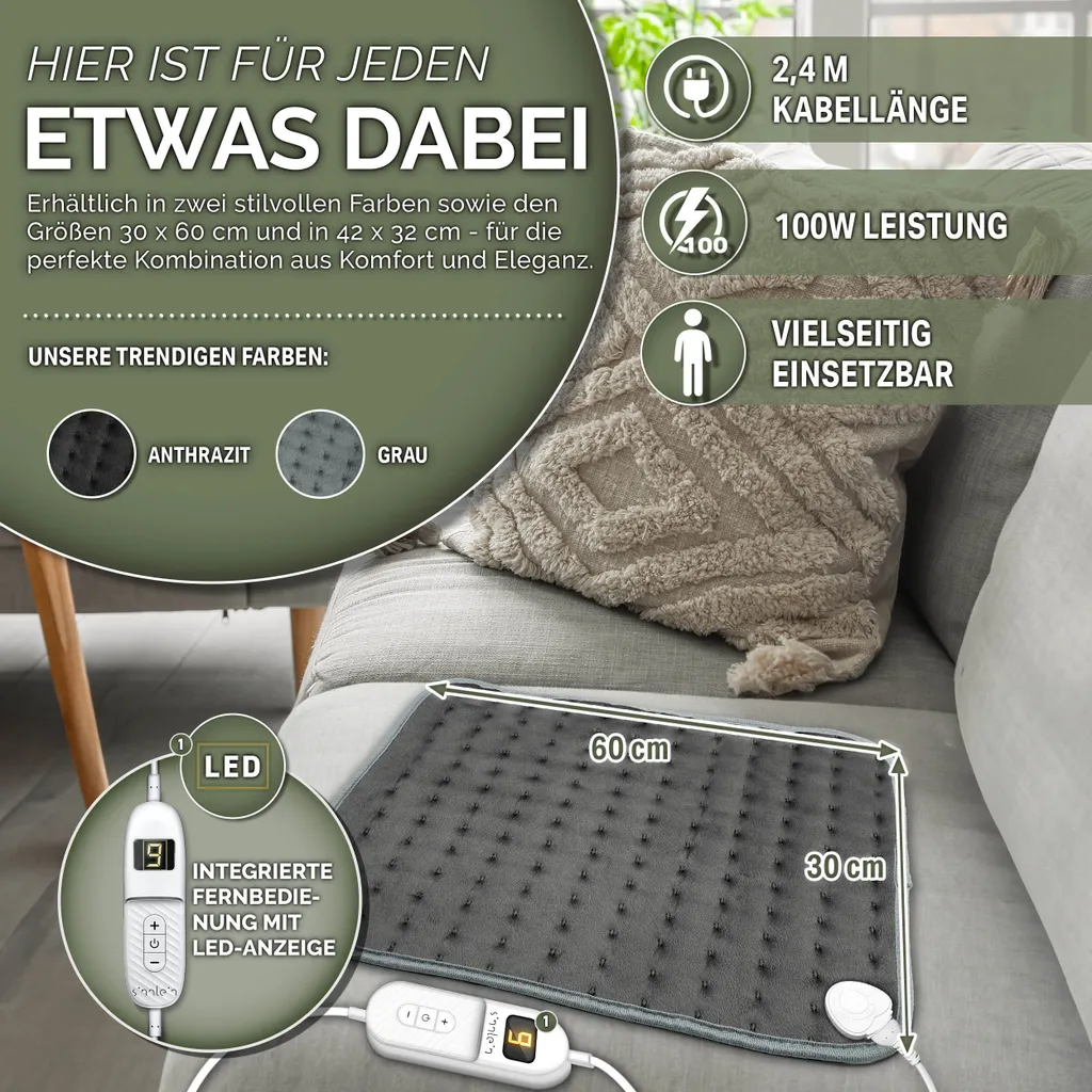 Coussin chauffant dos et nuque idéal pour relaxation à domicile - 5