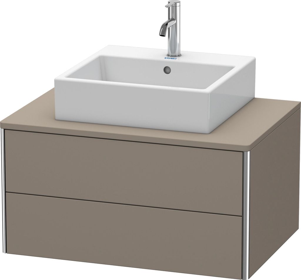 Waschtischunterbau XSQUARE 400x800x548mm flannel grey Produktbild 