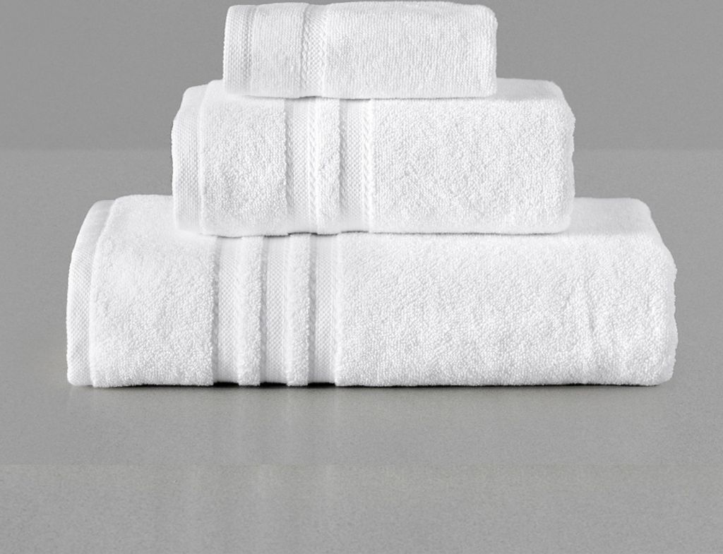 20 Stück Hotel-Badetücher Set Weiss 30X30 550G/M2 Prestige