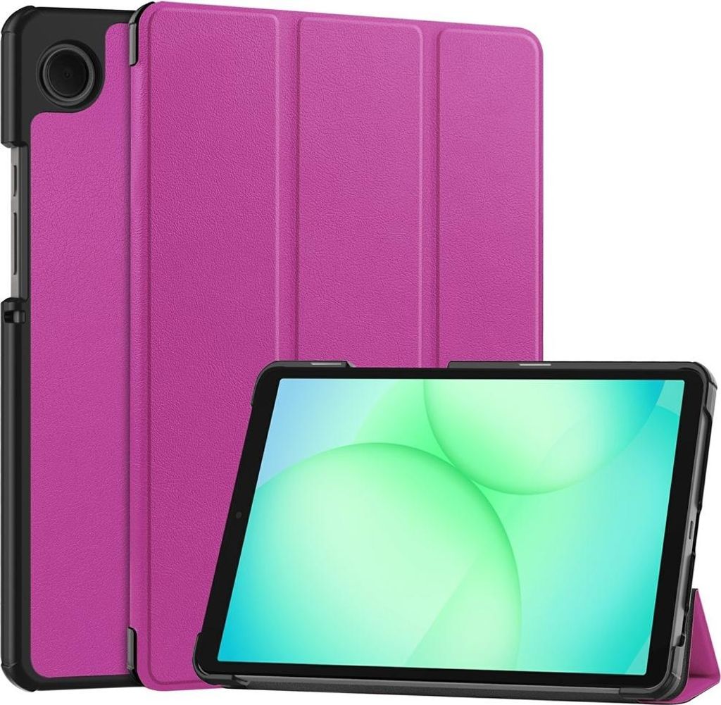 Samsung Galaxy Tab A11 Hülle - Coverup Tri-Fold Ständer Klapphülle mit Schlaf/Wach-Funktion - Violett