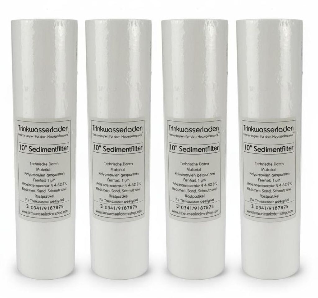 4 x Sediment Vorfilter - Grobfilter 10 Zoll 1 µm Produktbild 