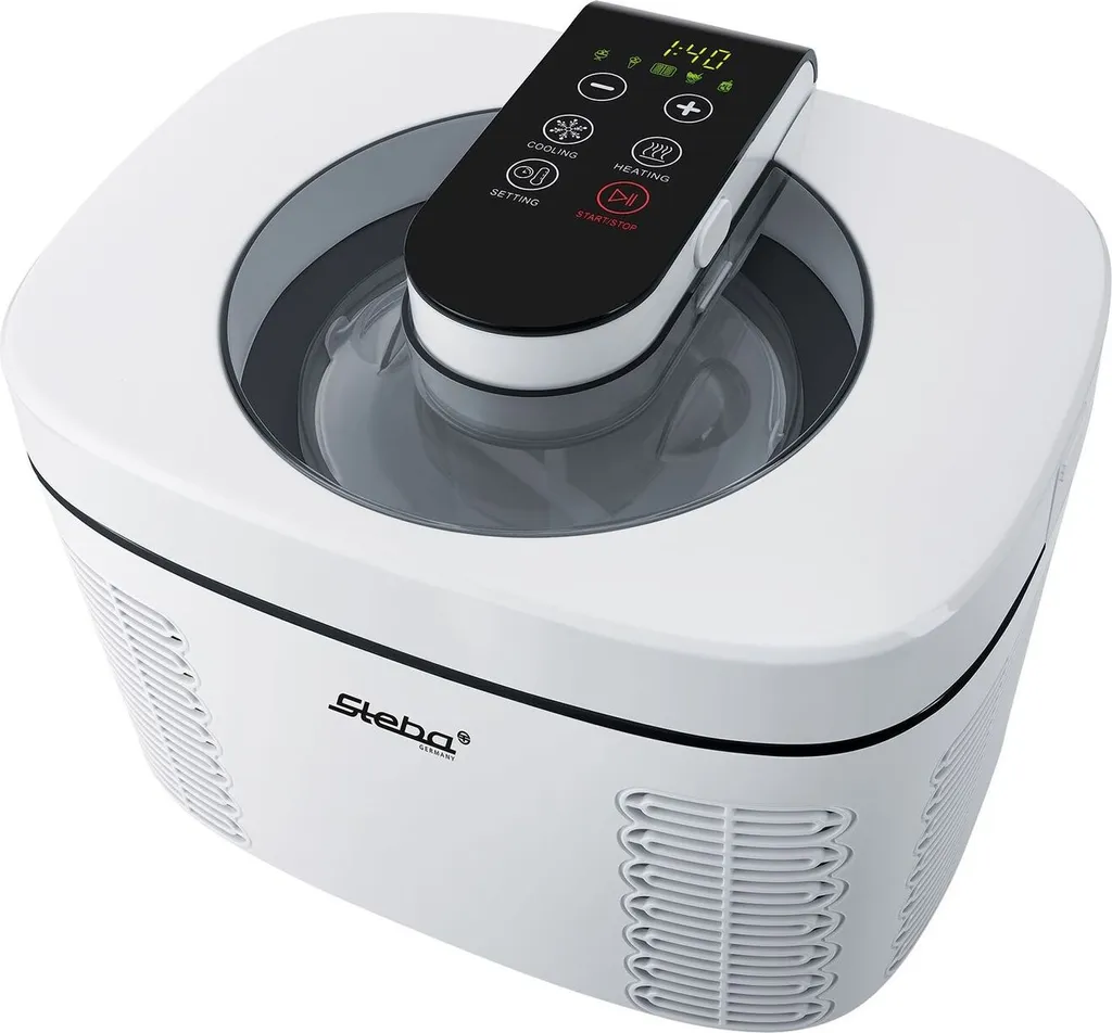Machine à Glace et Sorbetière 1.2L Steba IC 110 avec Double Cuve