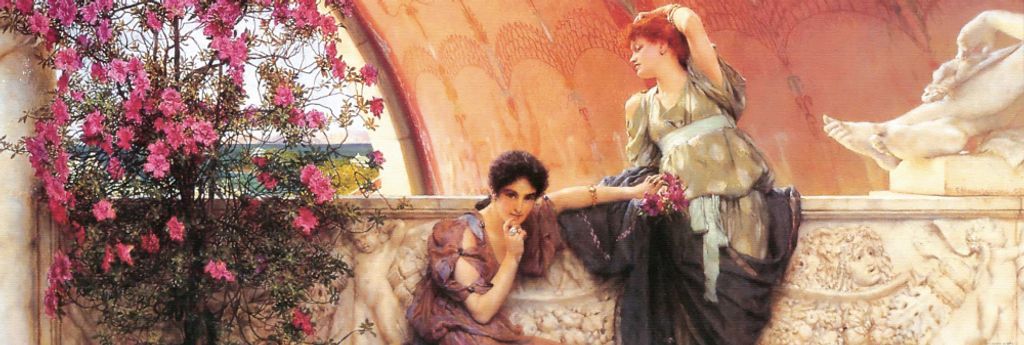 Sir Lawrence Alma-Tadema Kunstdruck Bild - Unbewusste Rivalinnen, 1893 (53 x 158 cm)