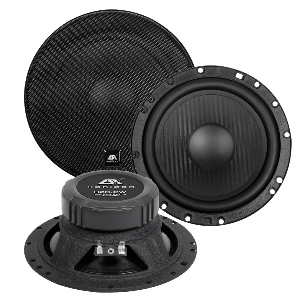 Amélioration Audio Voiture ESX HZ-6.2W Paire de Médiums-Graves 16.5 cm