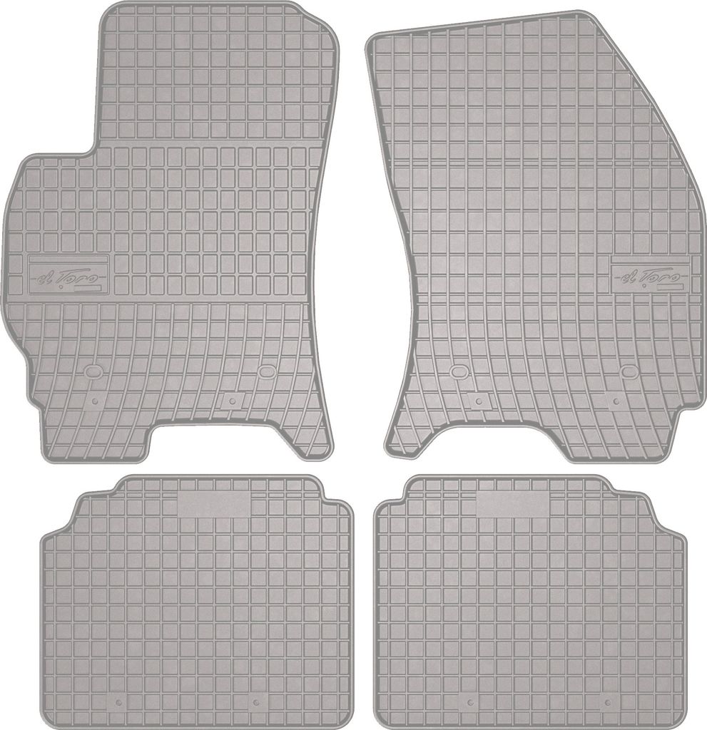 Gummi-Fußmatten für Ford Mondeo MK3 2001-2007 – Kombi, Liftback, Limousine, Set 4, Befestigung