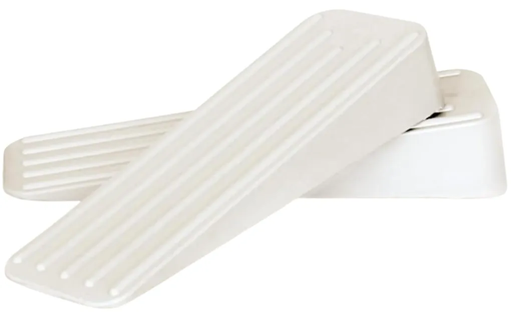 Butée de porte antidérapante en gomme blanche lot de 2 haute résistance