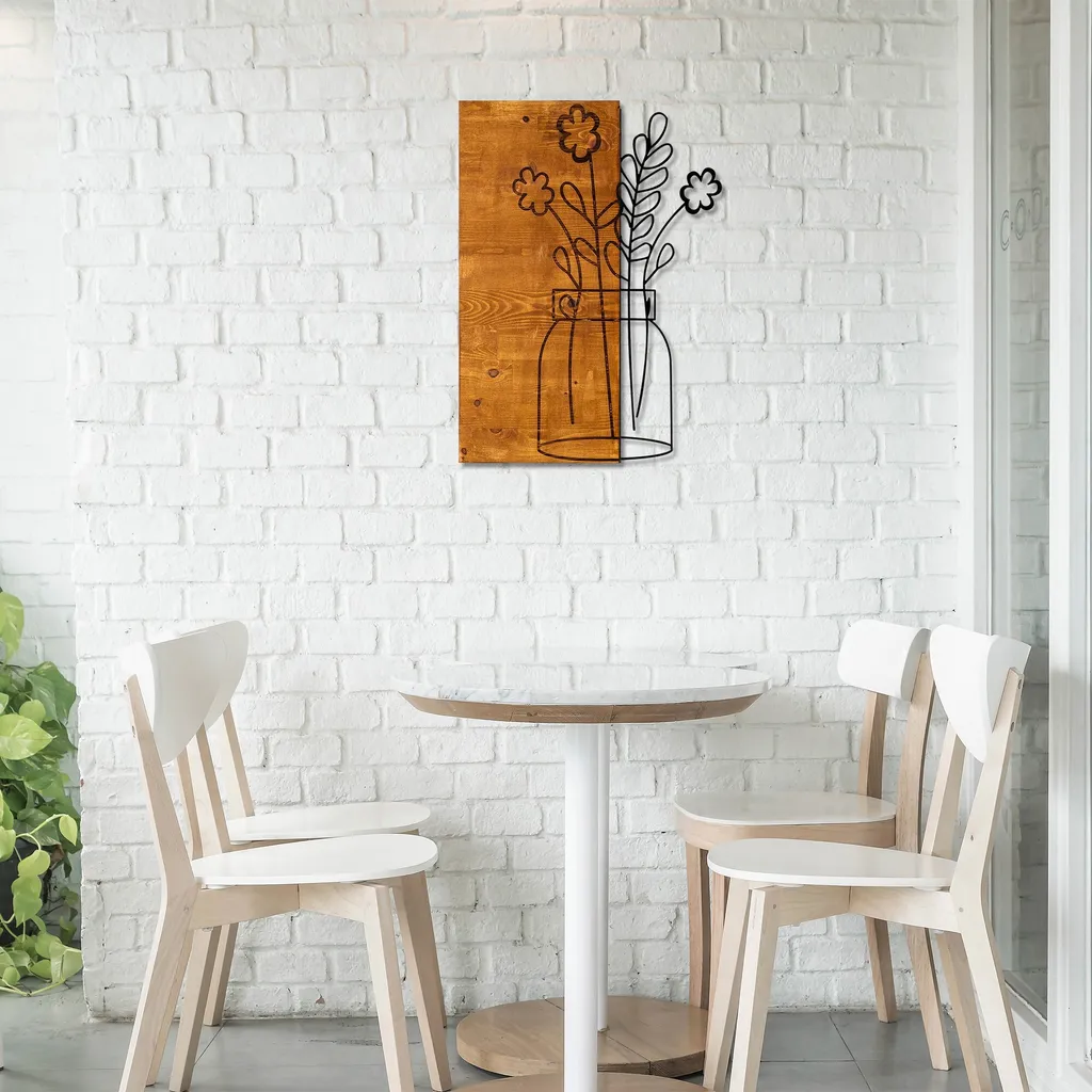 Specifiche Wallity Cicek2 SKL1295: Legno Noce e Metallo Nero