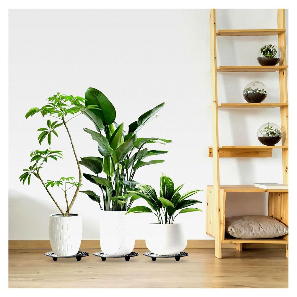 Topfpflanzenständer, 8 Stück 30 CM Blumentopf Ständer mit Drainage-Mesh für Innen- und Außenbereich