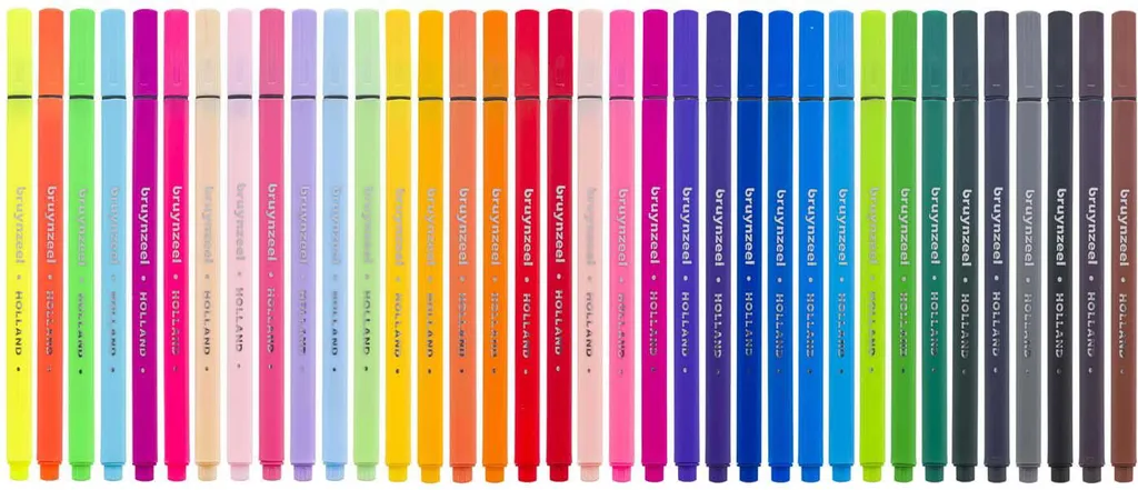 Feutres fins pointe de précision 0.4mm pour croquis, boîte métal de 36