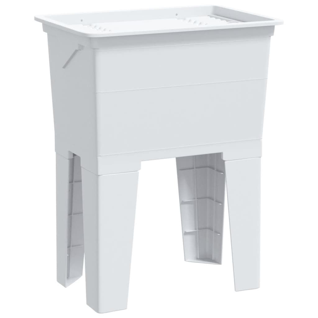 vidaXL Vasca da bagno bianca 59x41x75 cm in resina Immagine del prodotto 