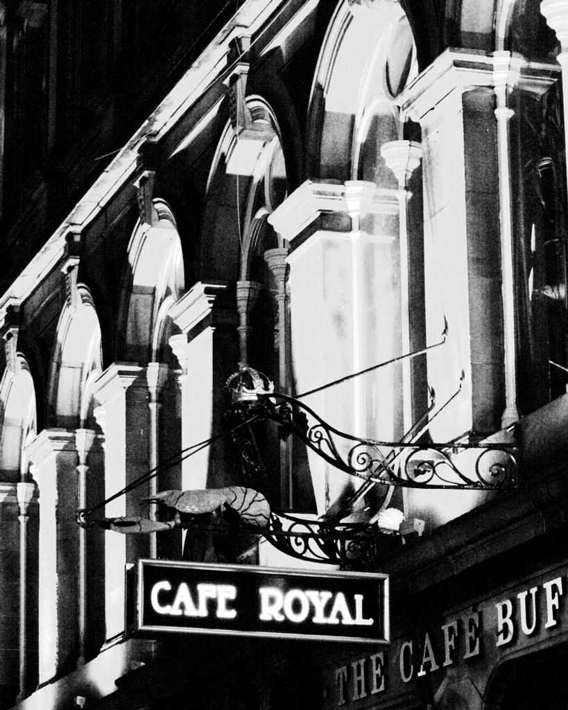 Schottland Kunstdruck Bild - Cafe Royal S/W (50 x 40 cm)